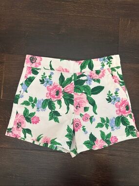 Janie and Jack Floral Print Girl’s Shorts - size 7